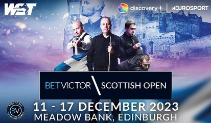 Affiche Scottish Open 2023 snooker Open d'Ecosse