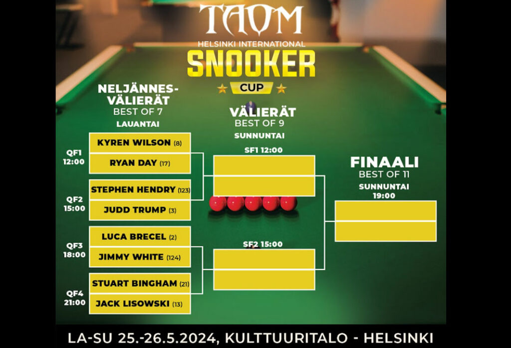 Affiche Helsinki International Cup snooker
