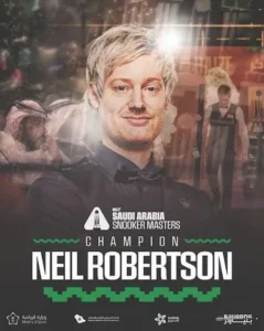 Neil Robertson vainqueur Saudi Arabia Masters 2025
