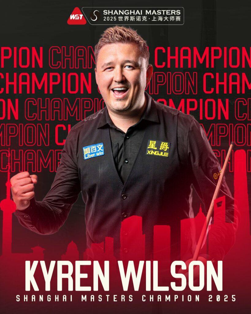 Kyren Wilson vainqueur Shanghai Masters 2025