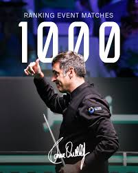 Le 1000e match de Ronnie O'Sullivan