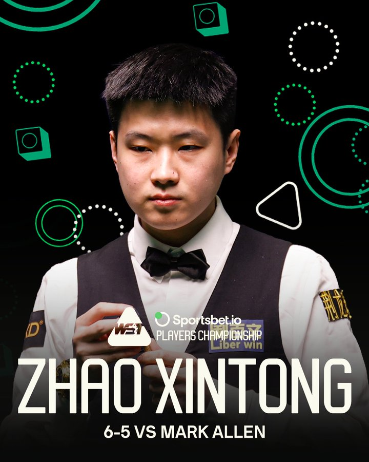 Zhao Xintong bat Mark Allen en demi-finale du Players Championship