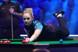 Reanne Evans, grande joueuse anglaise de snooker 