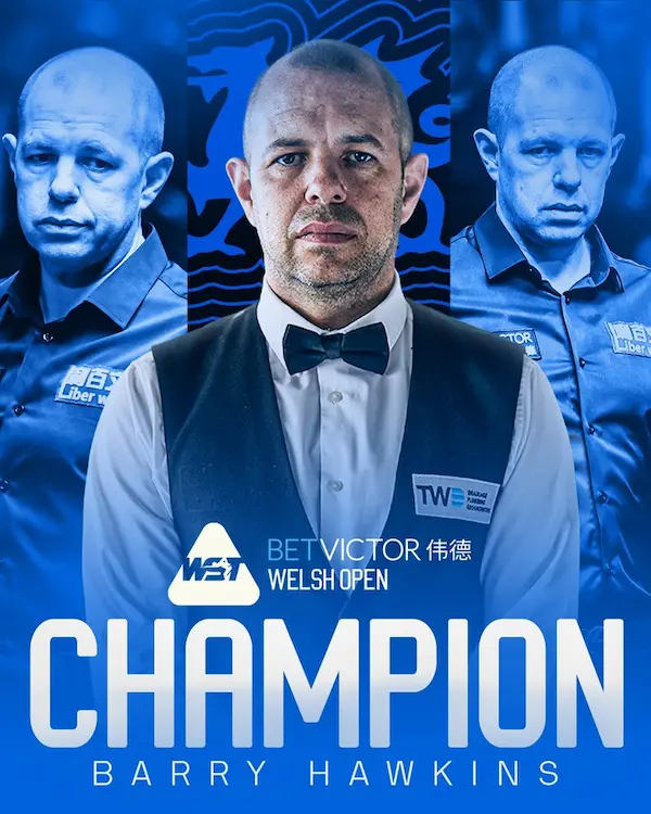 Barry Hawkins vainqueur Welsh Open 2026