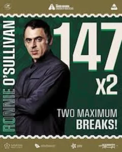 Ronnie O'Sullivan double 147 aux Saudi Arabia Masters 2025