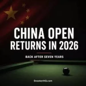 Affiche China Open 2026 snooker