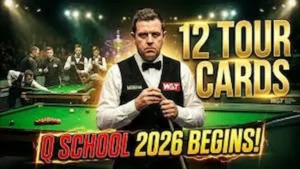 Affiche Q School 2026 snooker