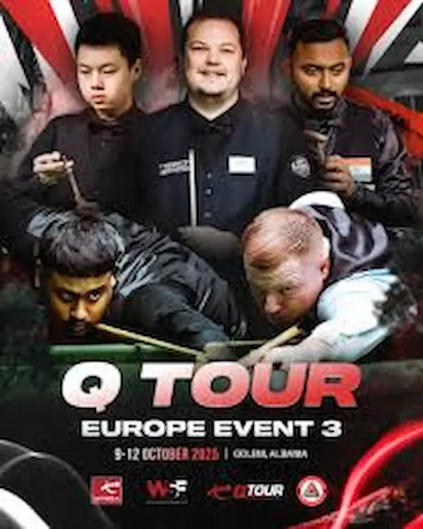 Affiche Epreuve 3 Q Tour 2025-2026 snooker