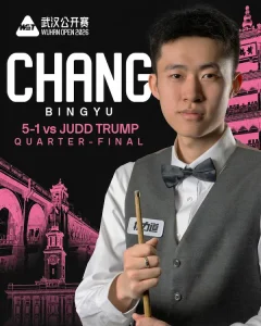 Chang Bingyu 5-1 Judd Trump Wuhan Open 2026