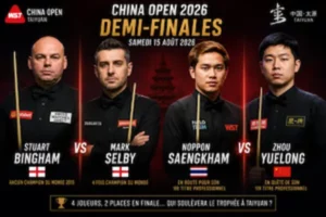 Demi-finales China Open 2026 snooker