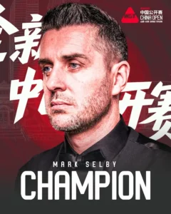 Mark Selby vainqueur du China Open 2026 snooker