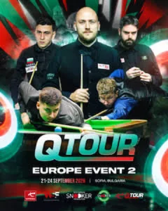 Affiche 2e épreuve Q Tour 2026-2027 snoker