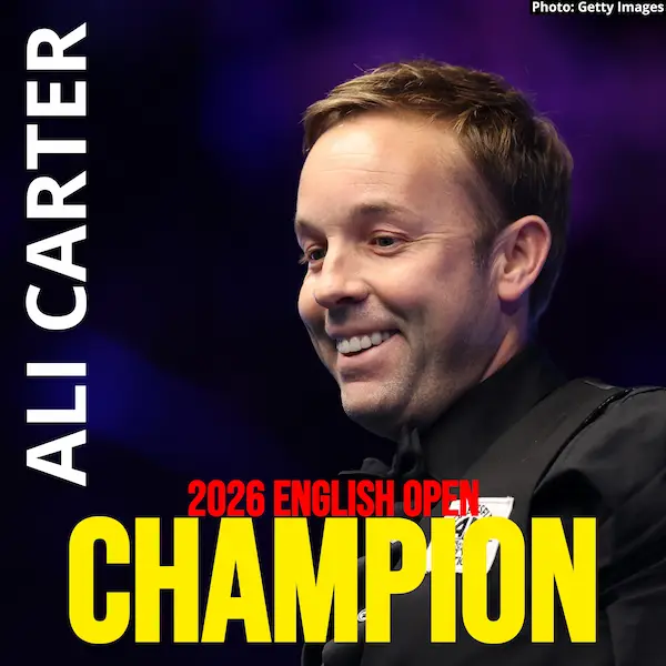 Ali Carter vainqueur English Open 2026 snooker