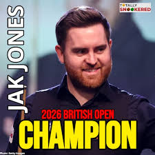 Jak Jones vainqueur British Open 2026 snooker