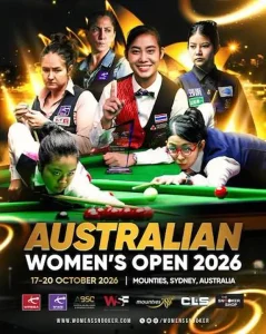 Affiche Australian Women's Open 2026 snooker