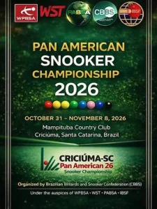 Affiche championnat panaméricain de snooker 2026