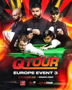 Affiche 3e épreuve Q Tour 2026 snooker